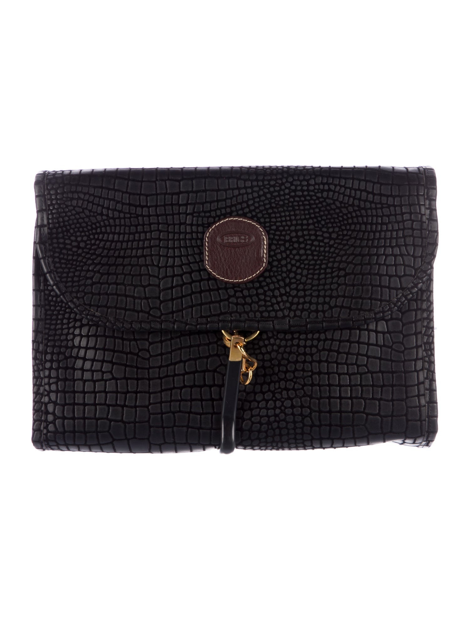 Bric's Embossed Leather Cosmetic Bag
