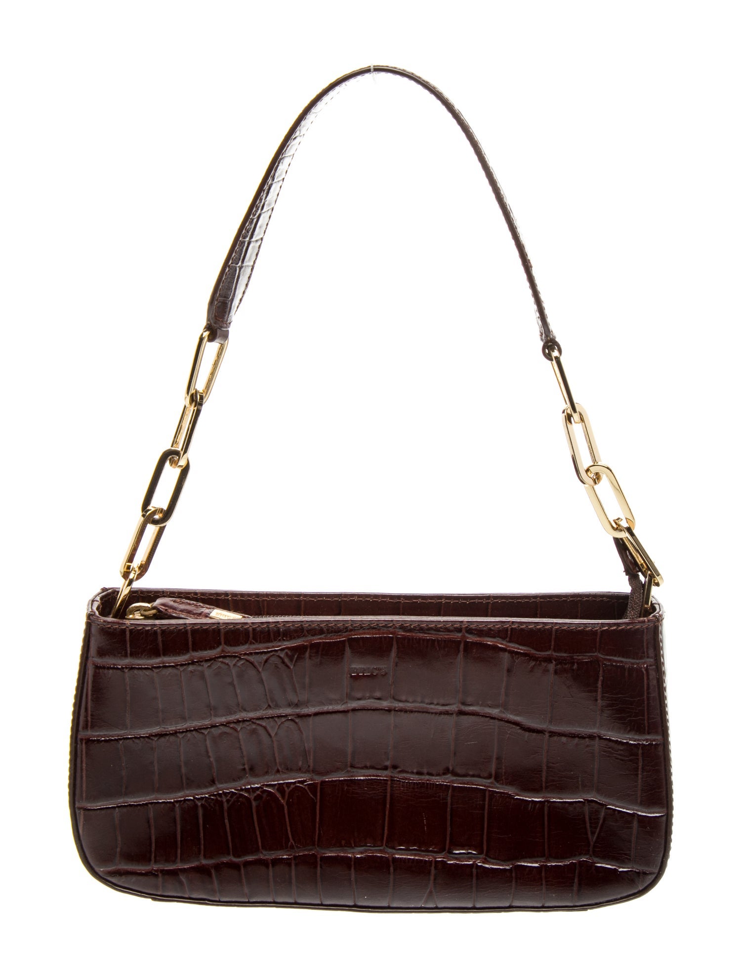 Bric's Embossed Leather Shoulder Bag