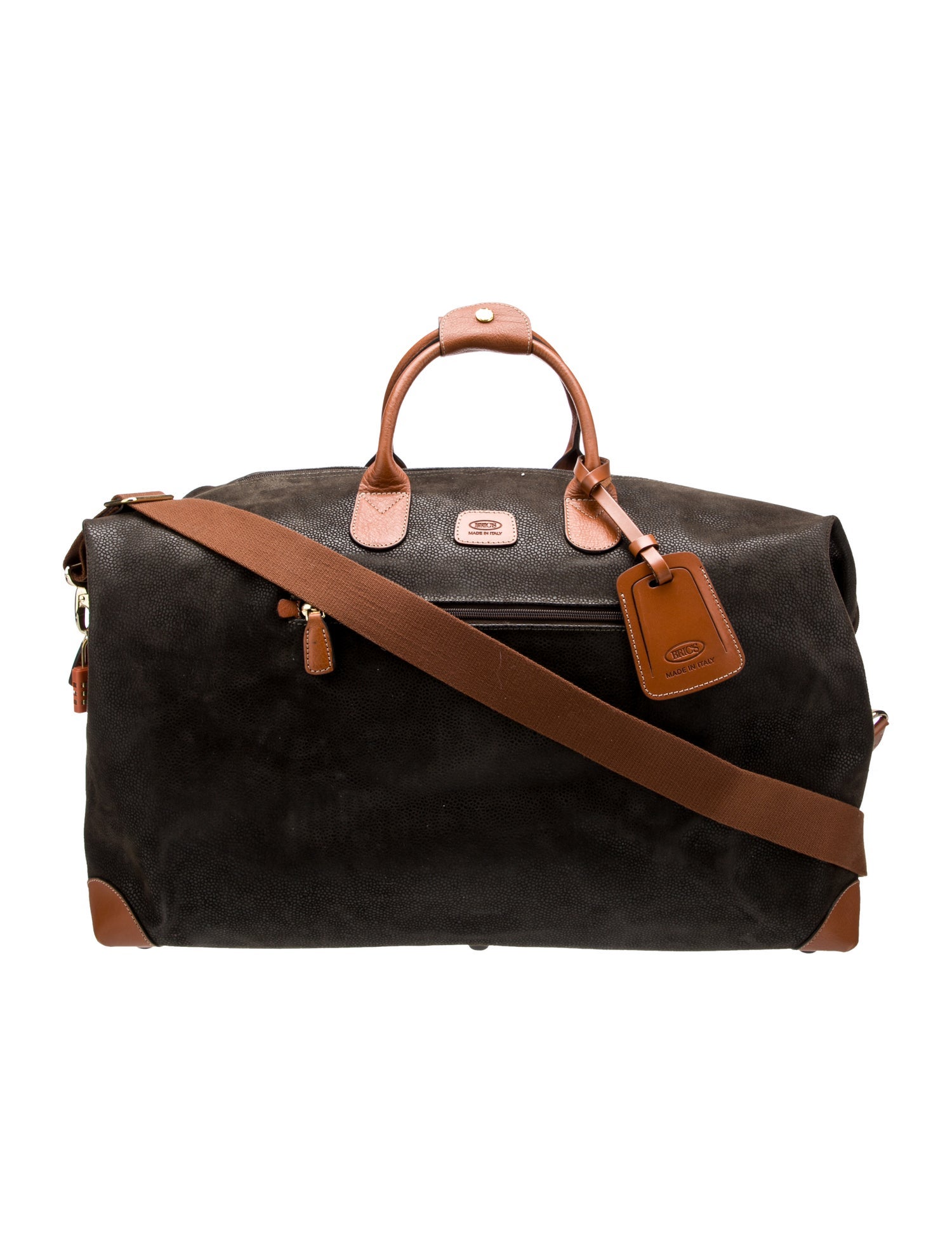 Bric's Suede Weekender Bag