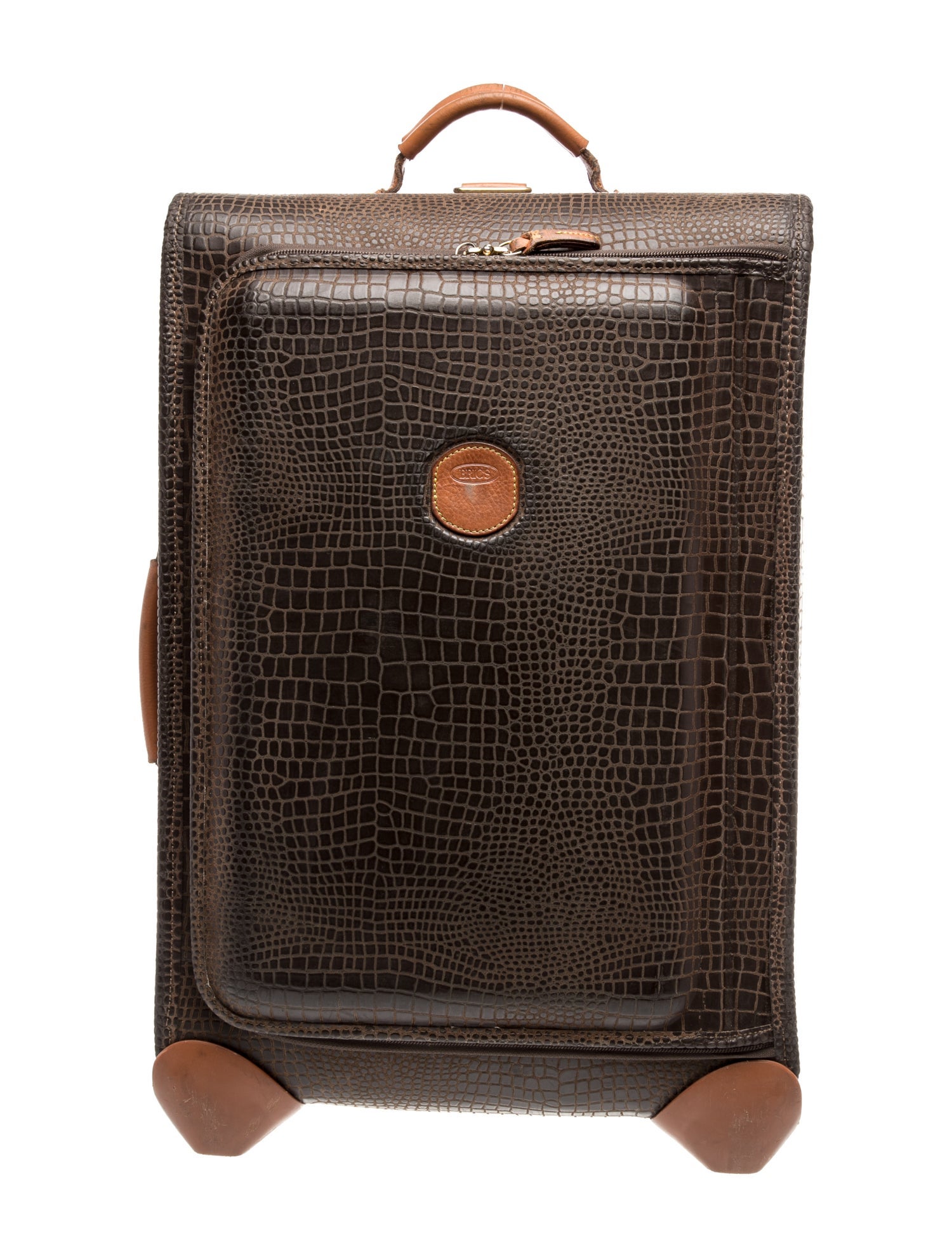 Bric's Embossed Leather Suitcase