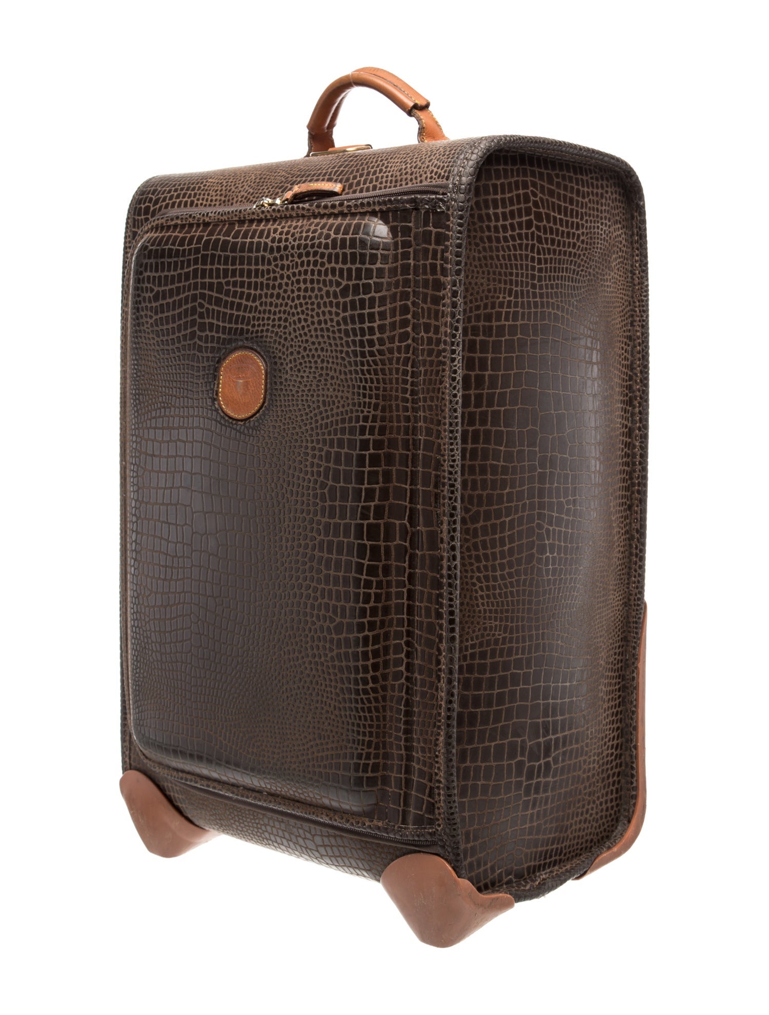 Bric's Embossed Leather Suitcase