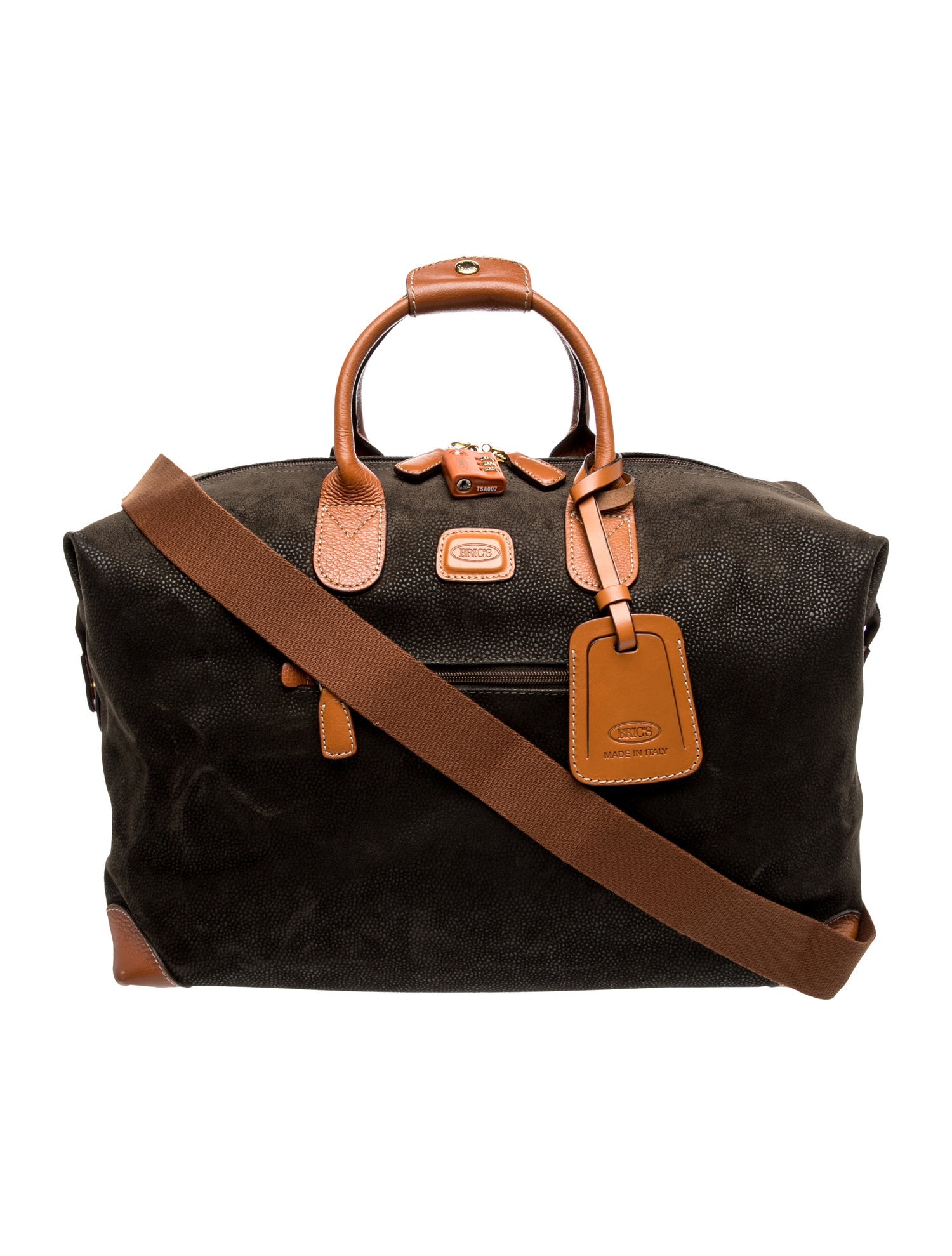 Bric's Suede Weekender Bag