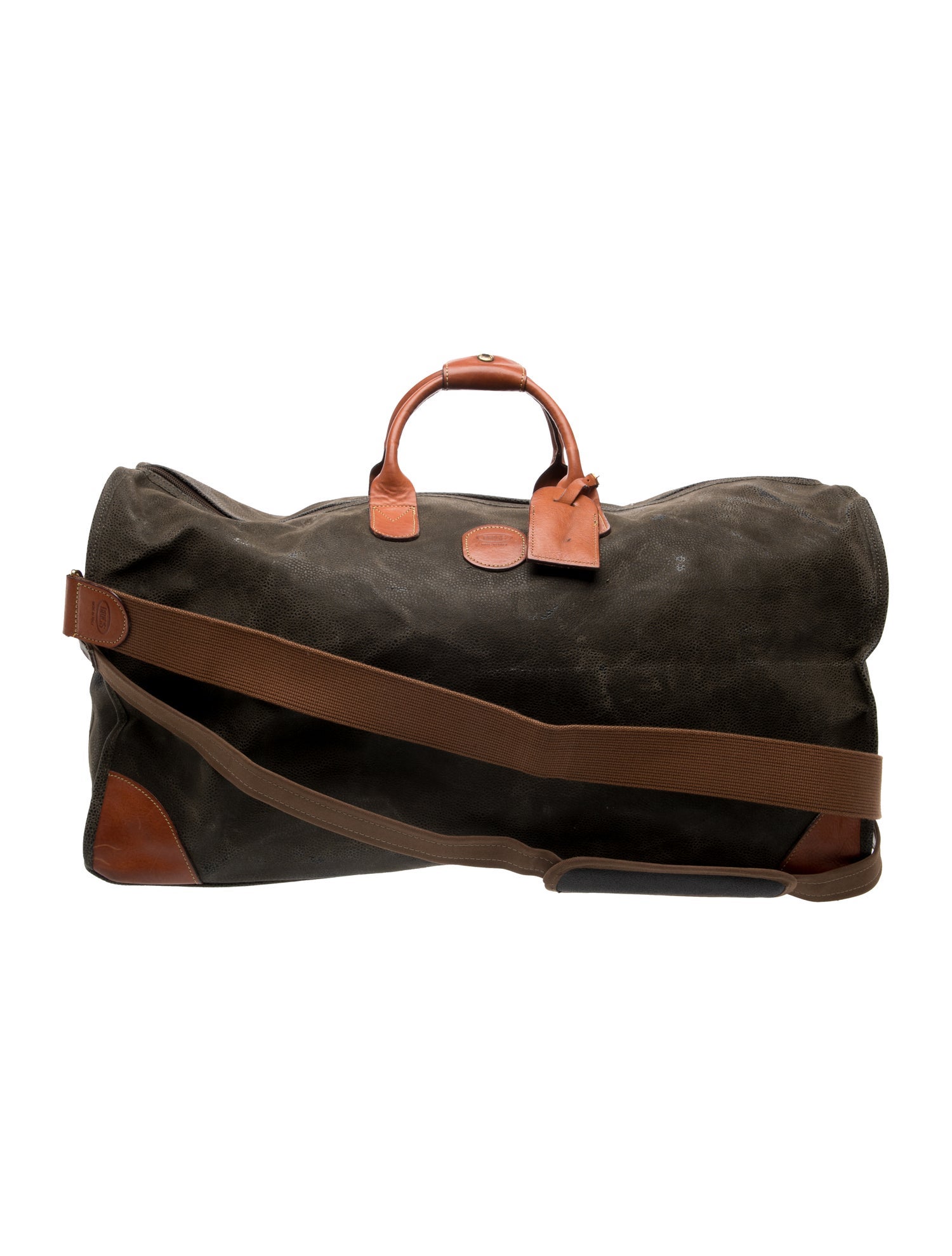 Bric's Men's grey duffel bag