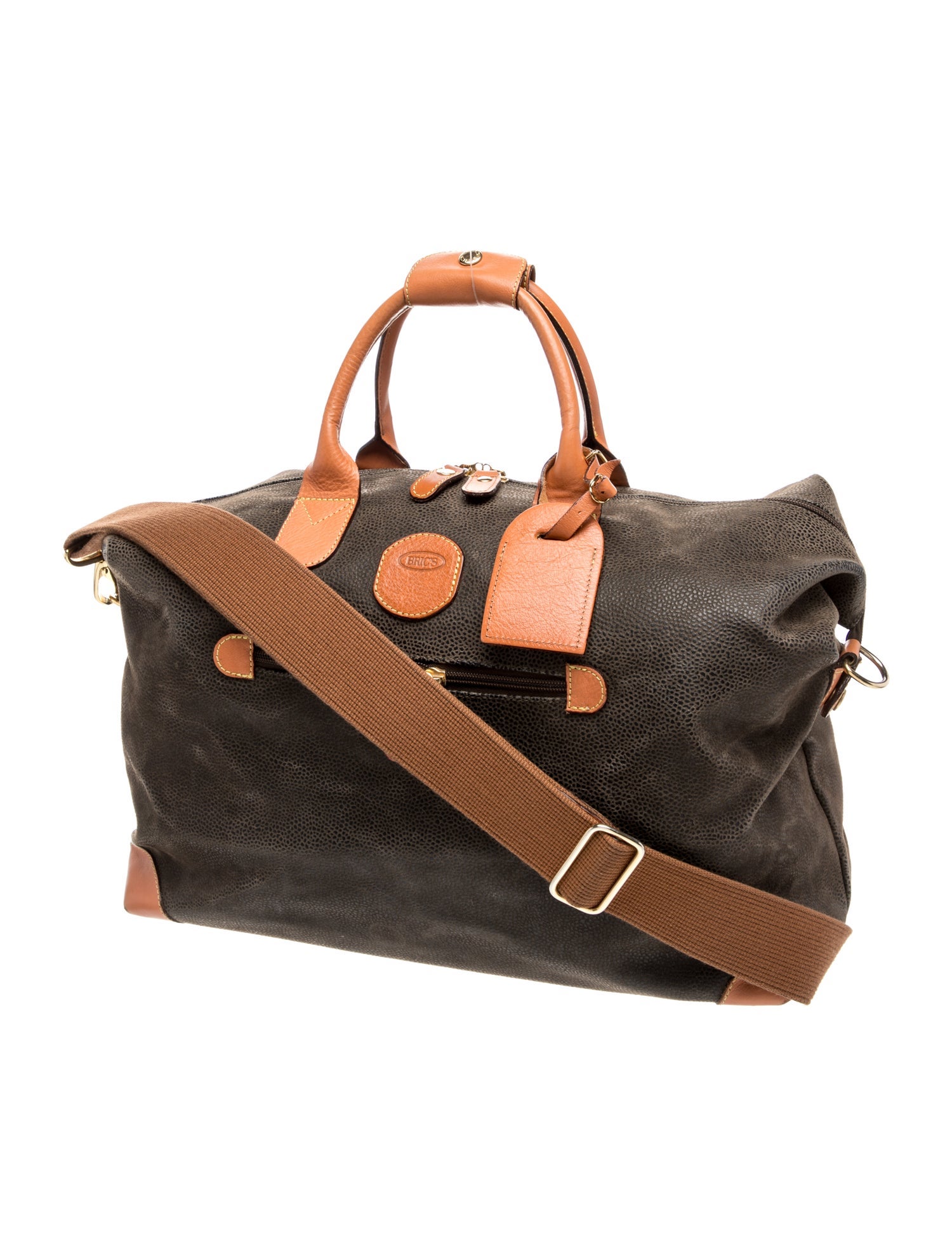 Bric's Suede Weekender Bag