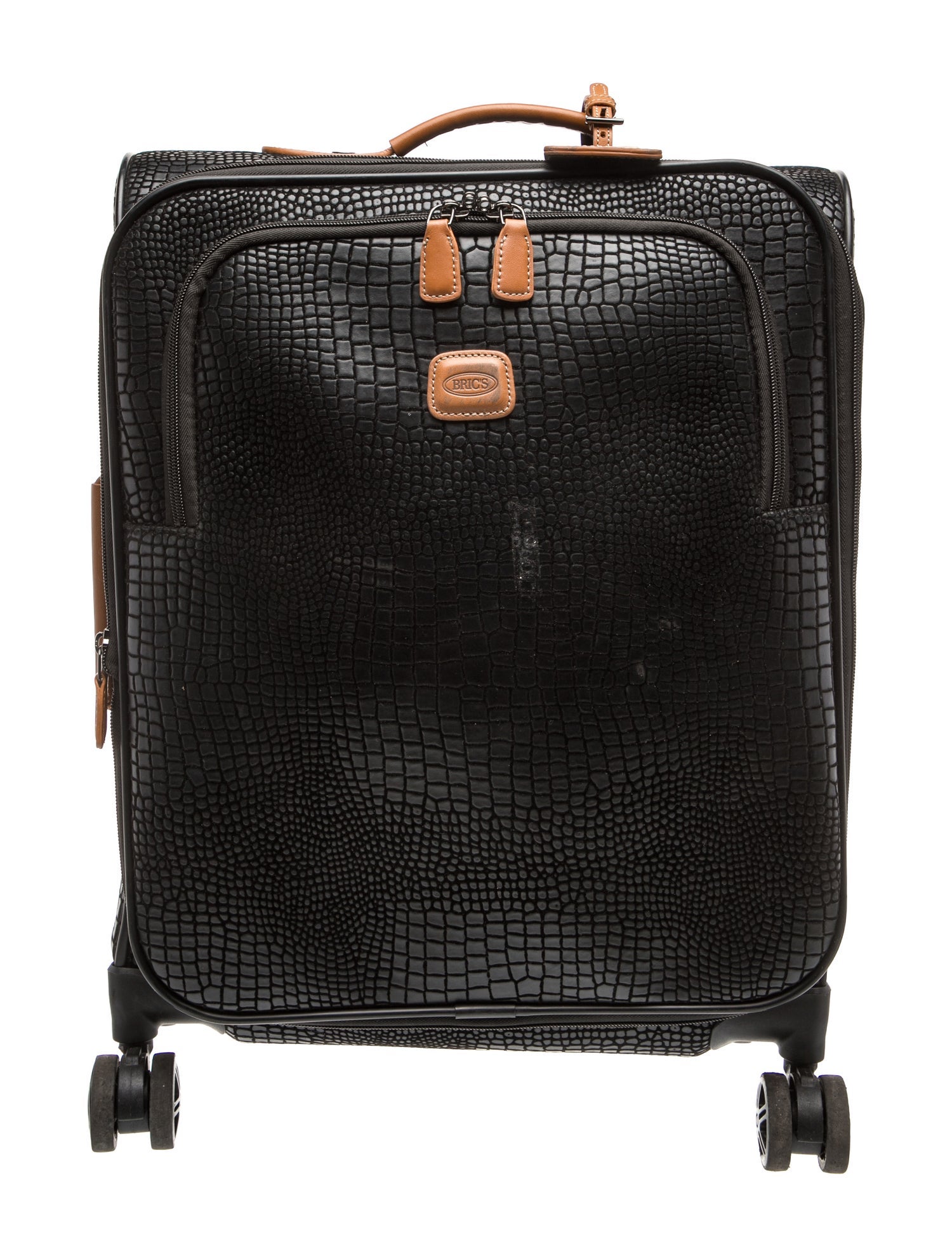 Bric's Embossed Leather Suitcase