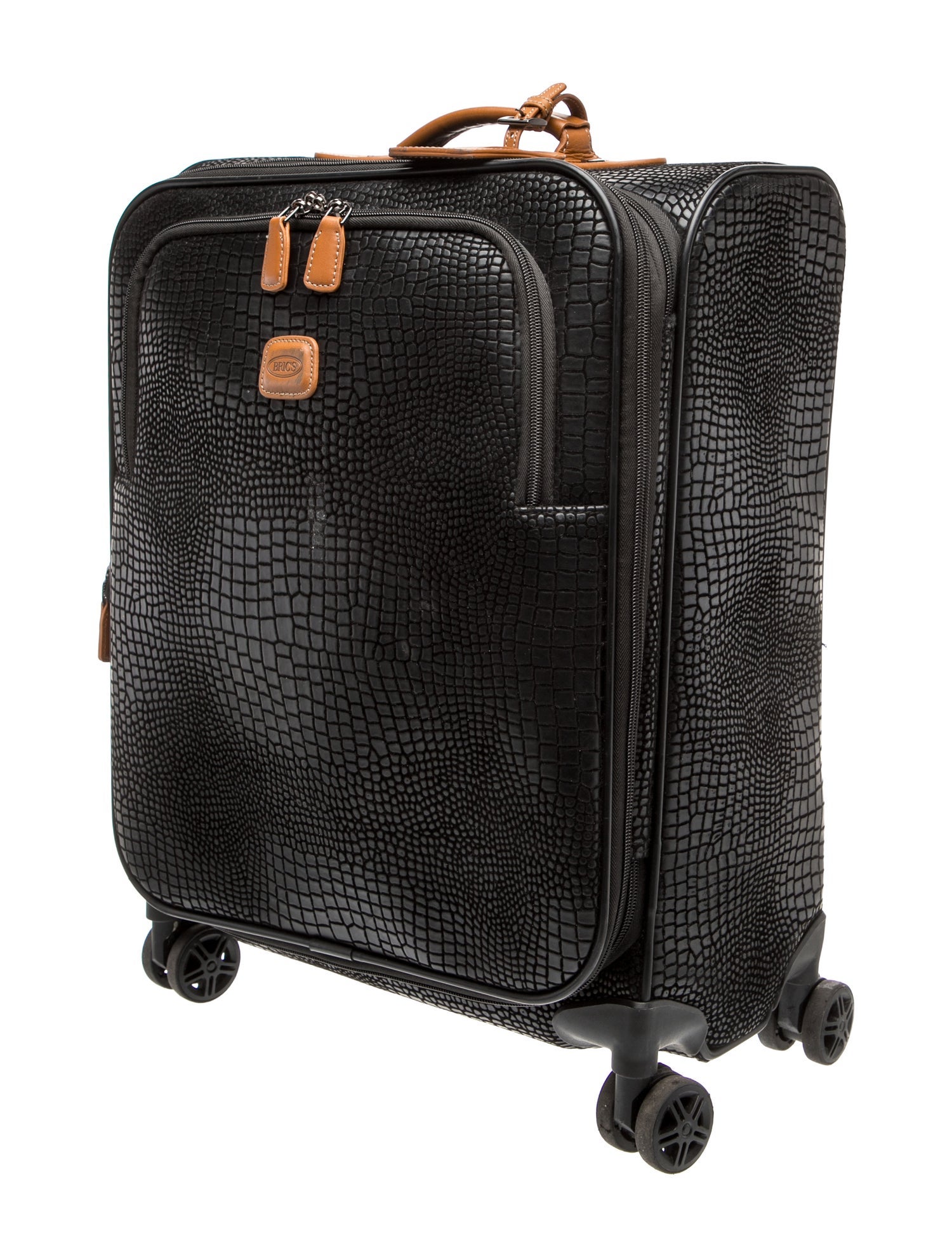 Bric's Embossed Leather Suitcase