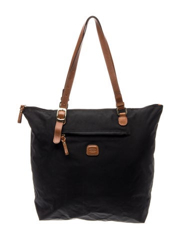Pre-owned Bric's Nylon Tote In Black
