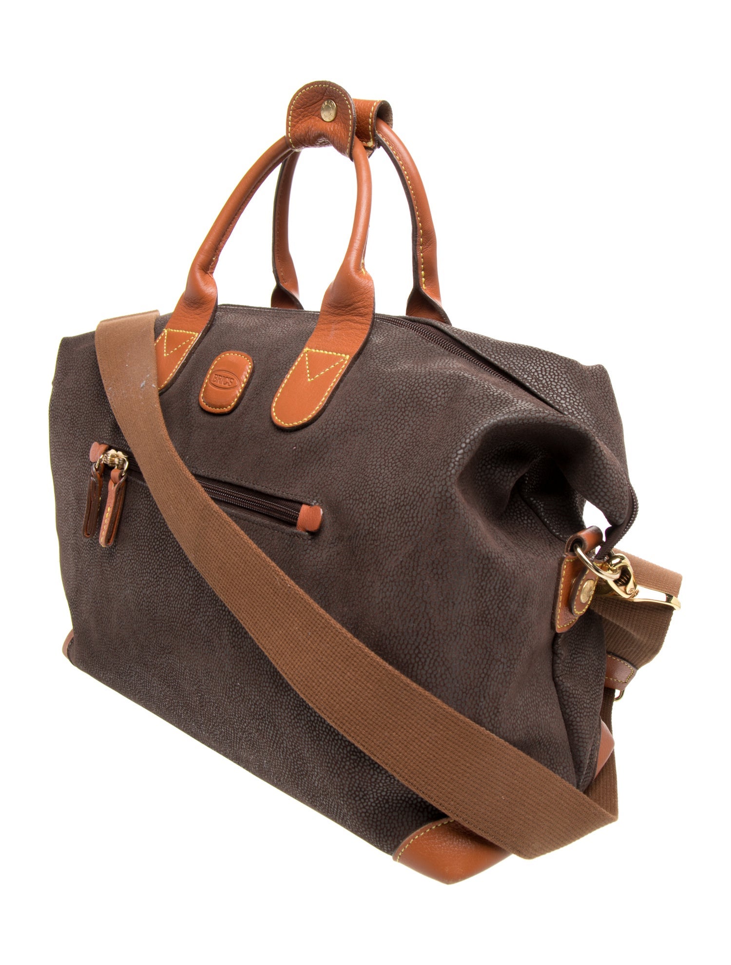 Bric's Suede Weekender Bag