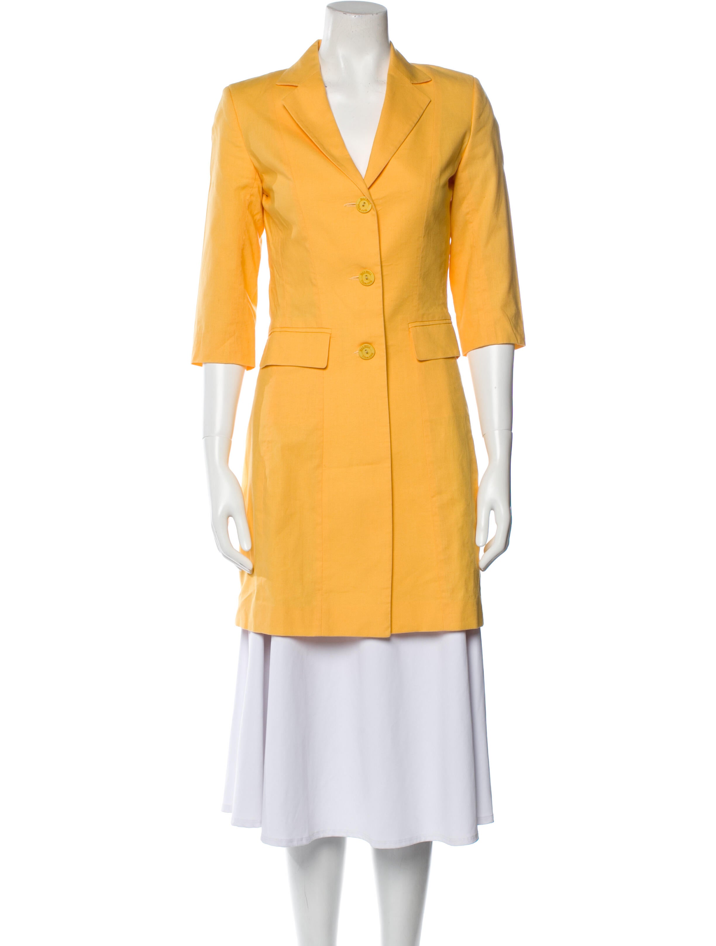 Brandon Maxwell Coat Yellow Coats, Clothing BRDNM23705 The RealReal