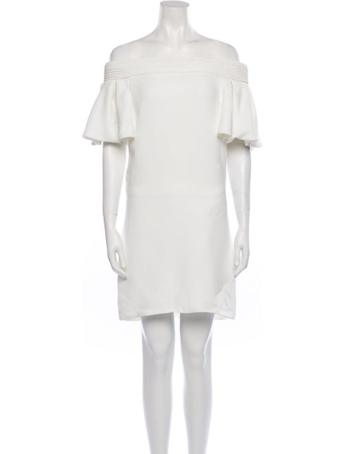 Brandon Maxwell Off-The-Shoulder Mini Dress