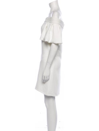 Brandon Maxwell Off-The-Shoulder Mini Dress