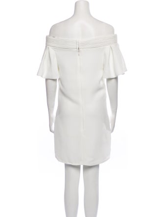 Brandon Maxwell Off-The-Shoulder Mini Dress