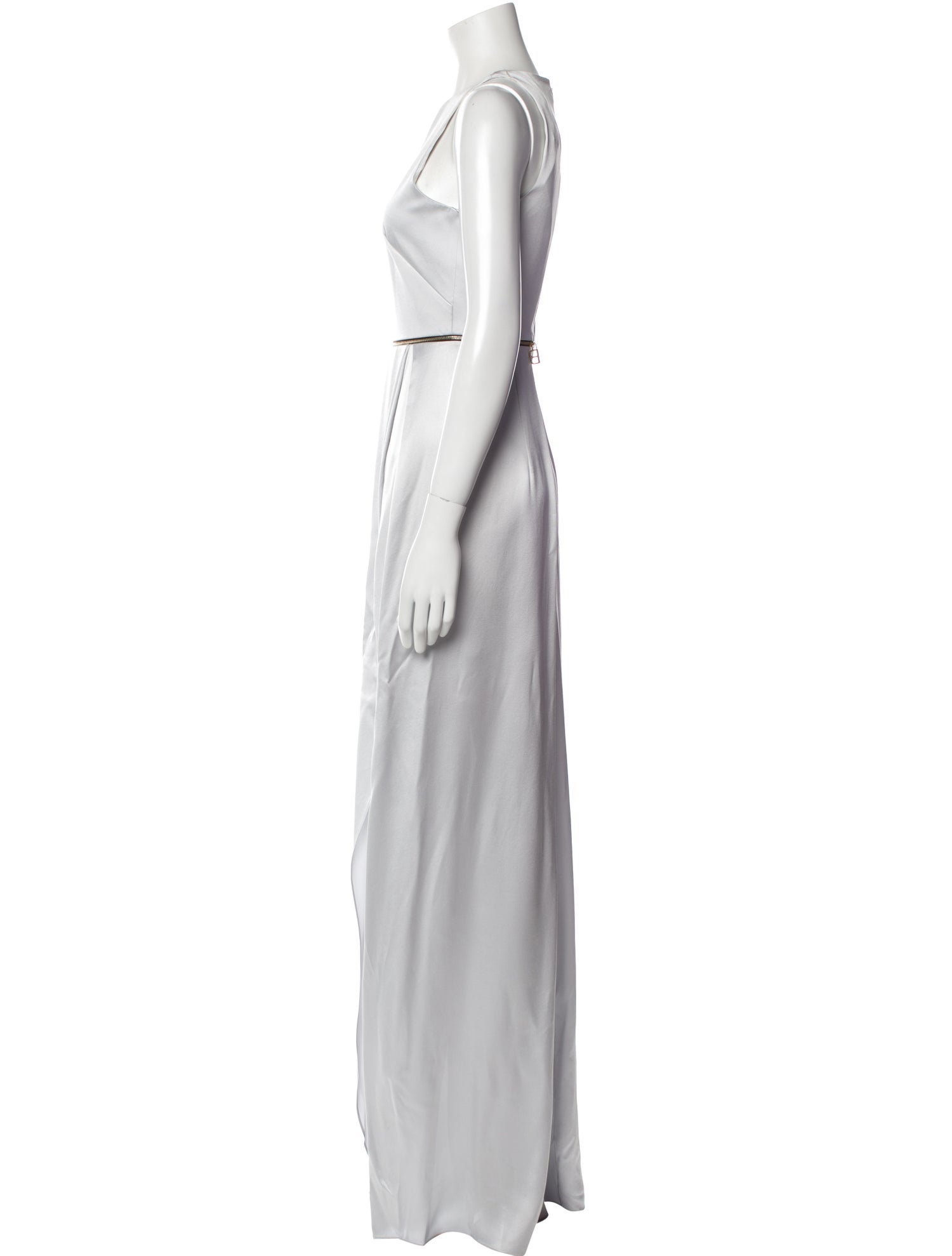 Brandon Maxwell Silk Long Dress