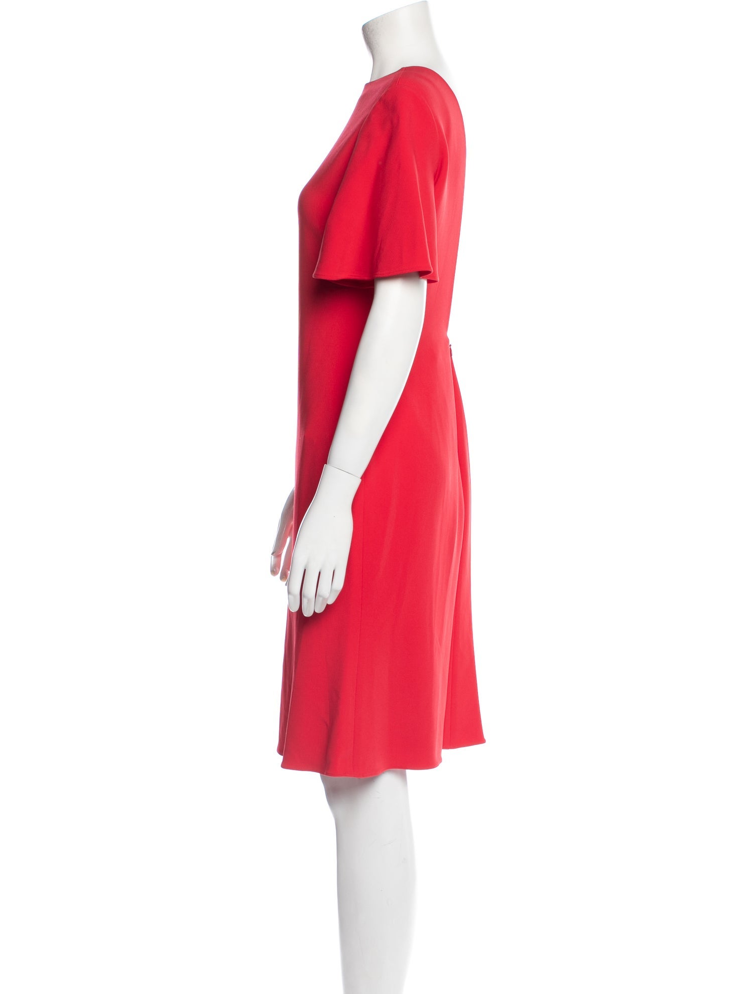 Brandon Maxwell Bateau Neckline Knee-Length Dress