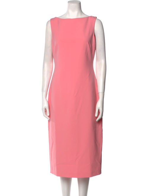 Brandon Maxwell Bateau Neckline Midi Length Dress