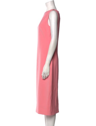 Brandon Maxwell Bateau Neckline Midi Length Dress