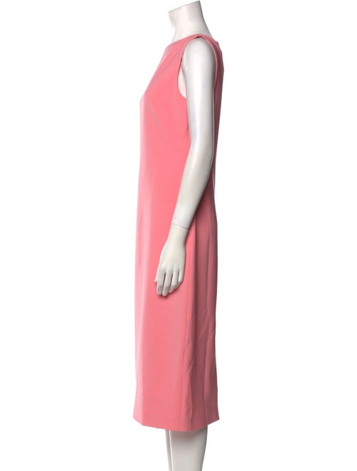 Brandon Maxwell Bateau Neckline Midi Length Dress