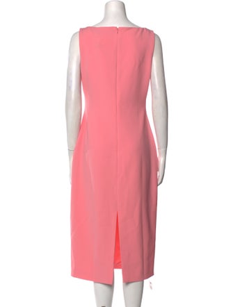 Brandon Maxwell Bateau Neckline Midi Length Dress