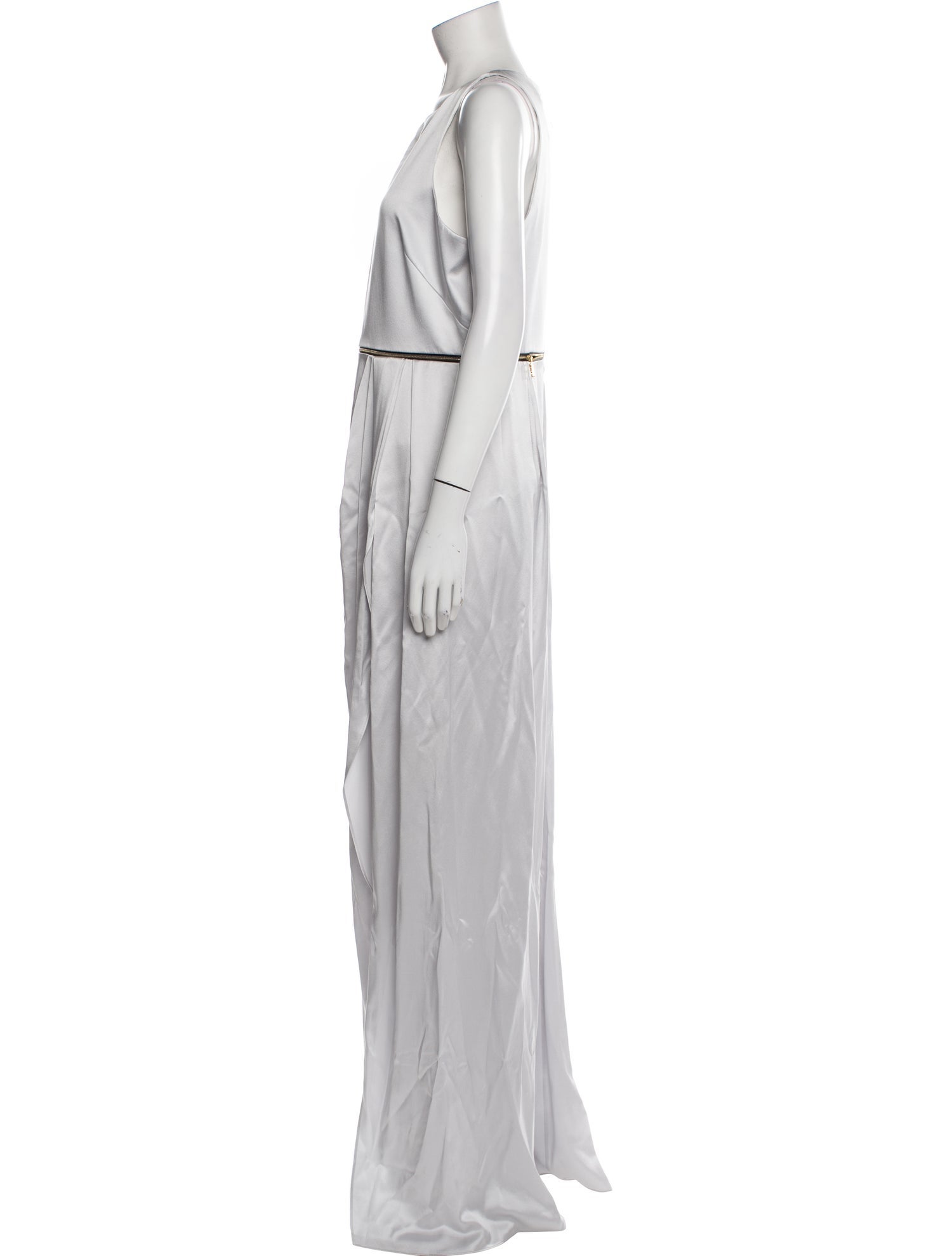 Brandon Maxwell Silk Long Dress