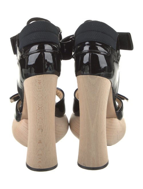 Brandon Maxwell Patent Leather Sandals