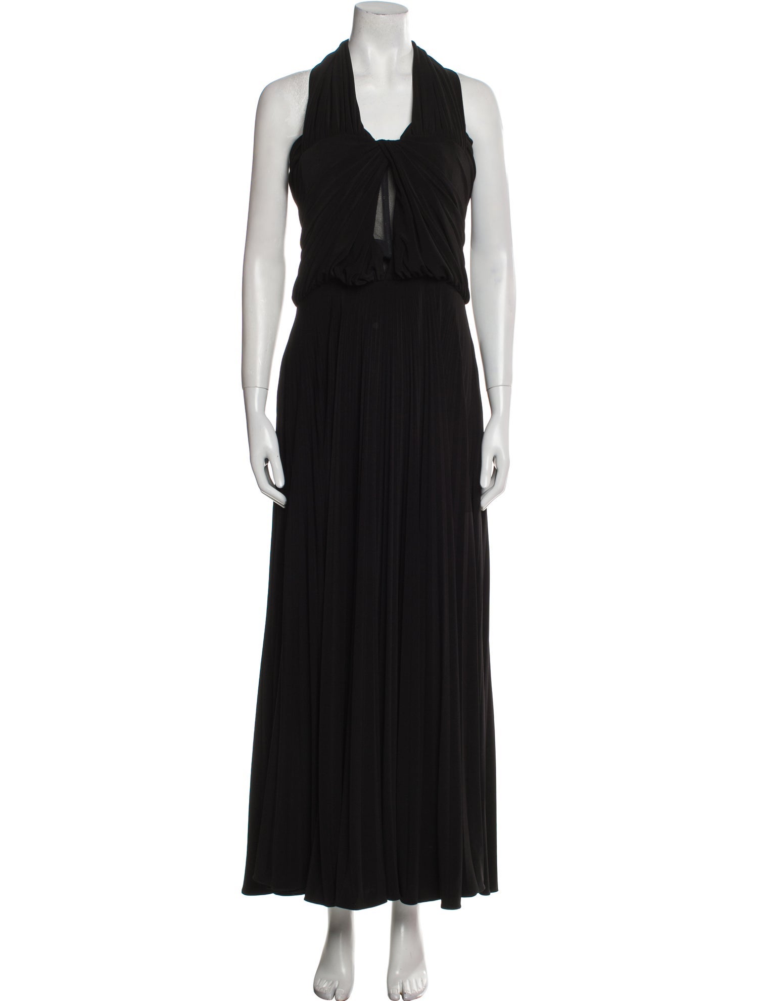 Brandon Maxwell Halterneck Long Dress