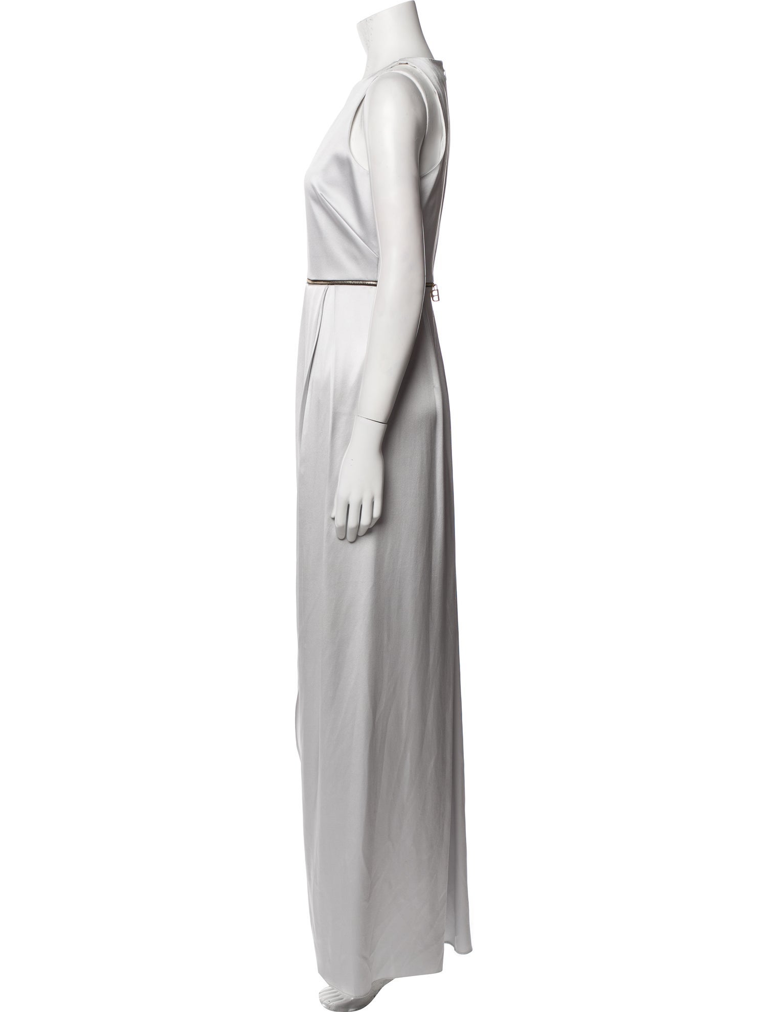 Brandon Maxwell Silk Long Dress