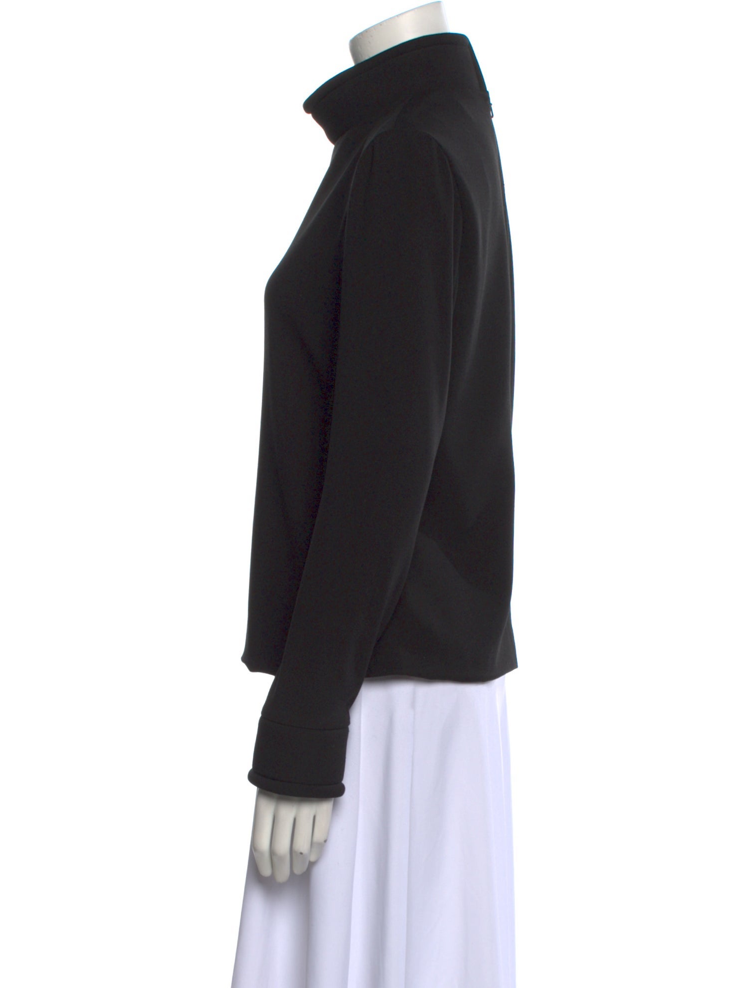 Brandon Maxwell Turtleneck Long Sleeve Sweatshirt