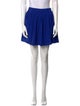Brandon Maxwell Pleated Accents Mini Skirt