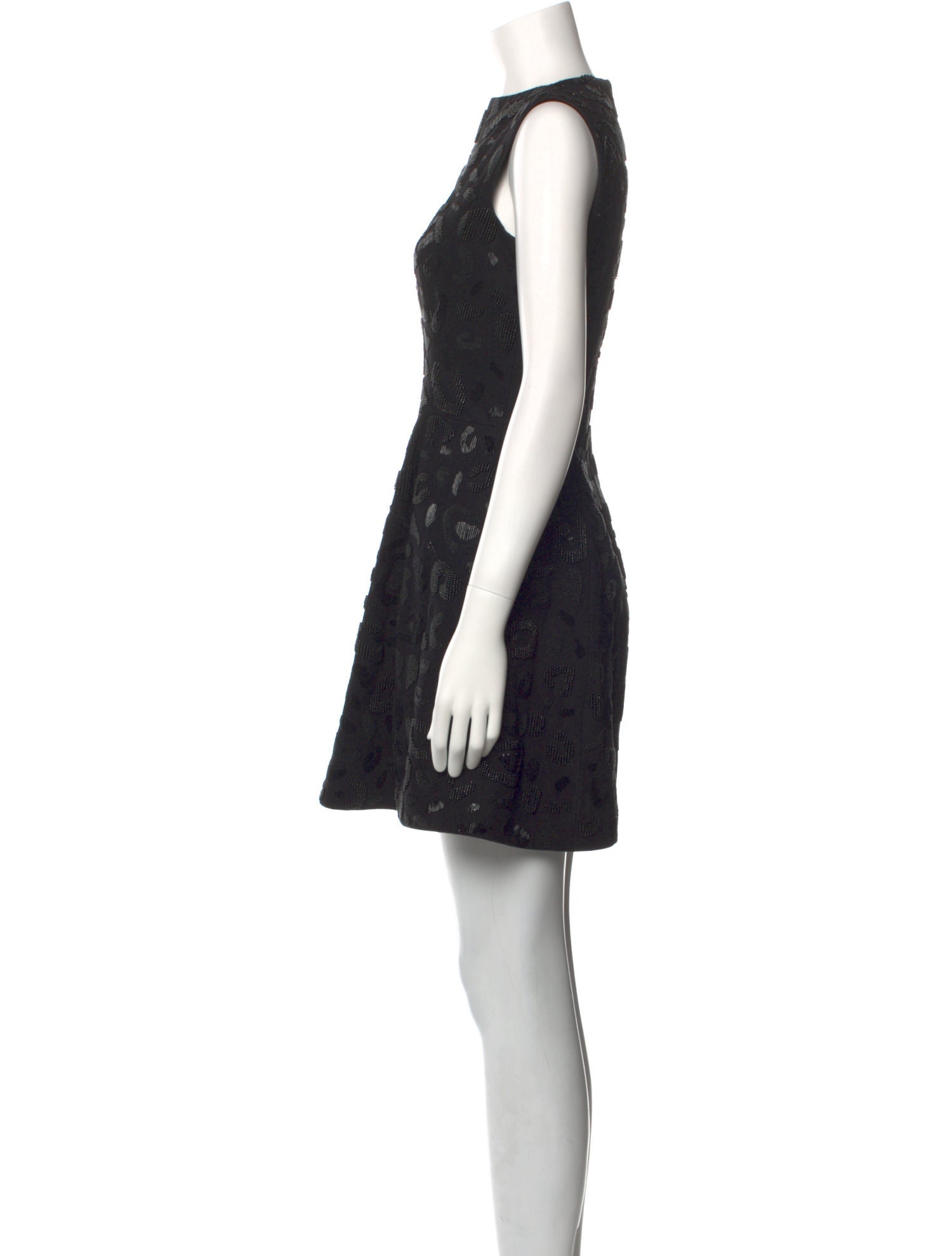 Brandon Maxwell Floral Print Mini Dress