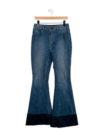 Brandon Maxwell Jeans High-Rise Wide Leg XS