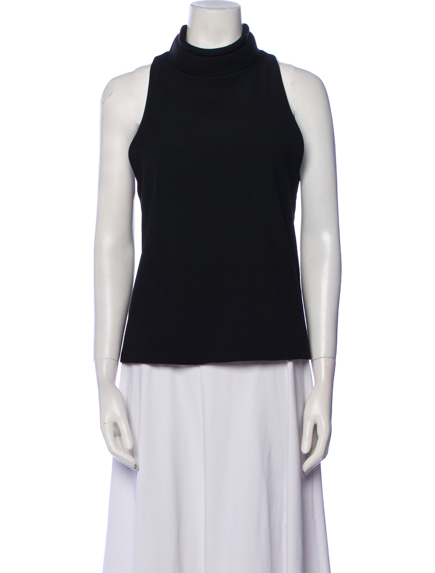 Brandon Maxwell Turtleneck Sleeveless Top w/ Tags