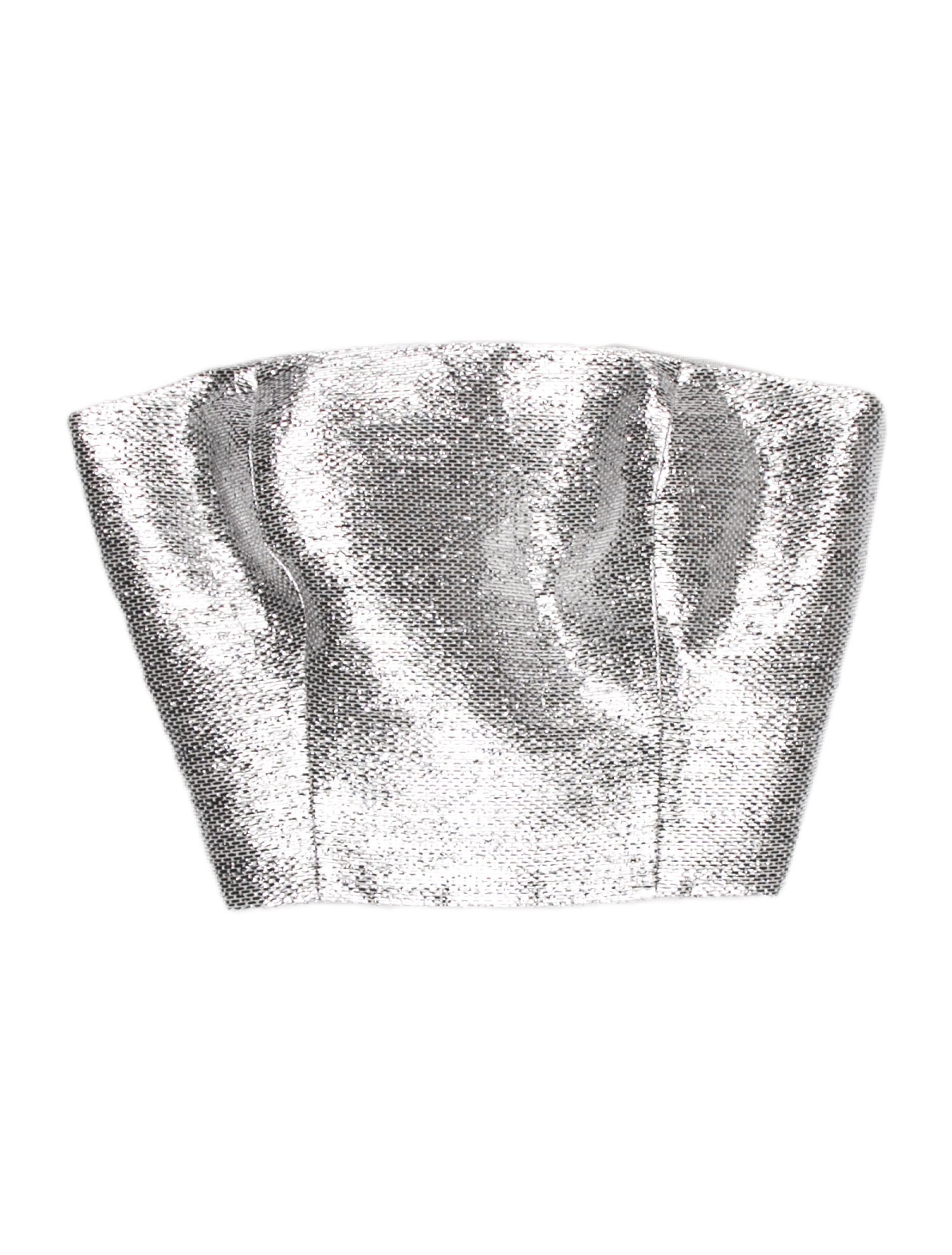 Brandon Maxwell Strapless Crop Top