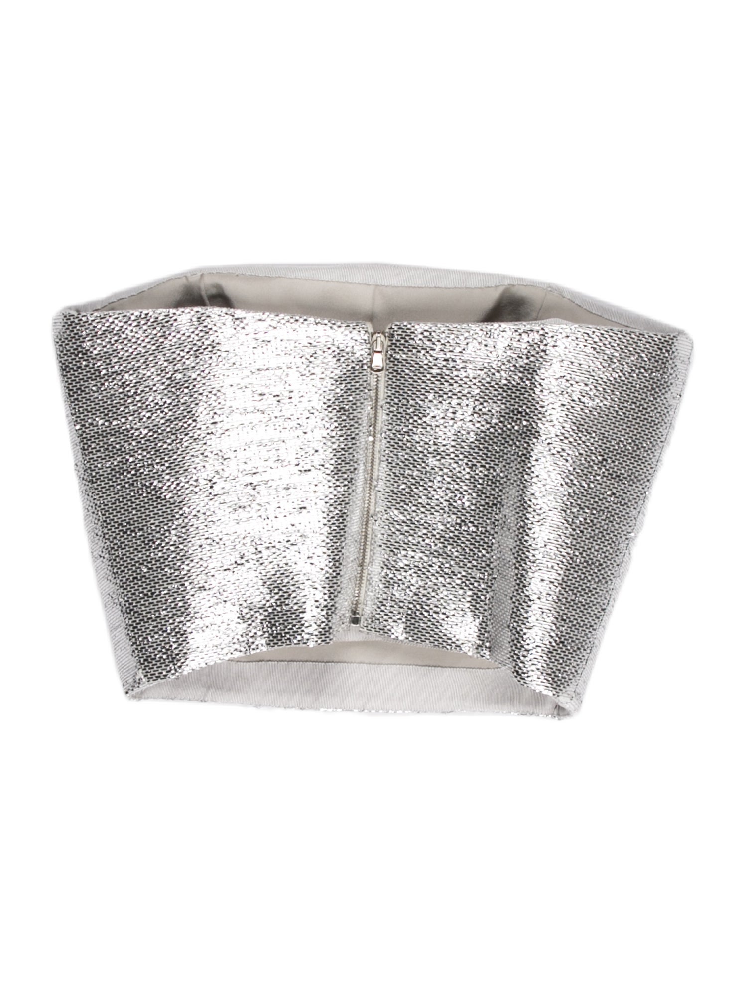 Brandon Maxwell Strapless Crop Top