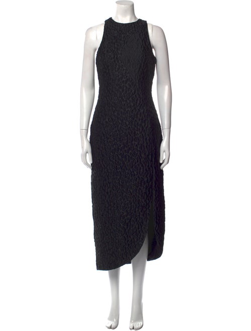 Brandon Maxwell Crew Neck Long Dress