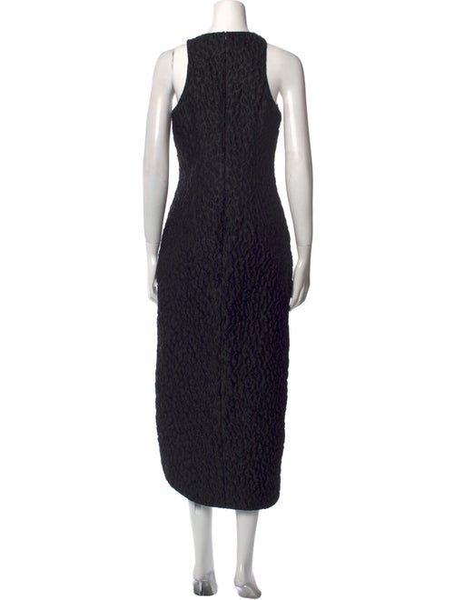 Brandon Maxwell Crew Neck Long Dress