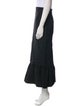Brandon Maxwell Silk Midi Length Skirt