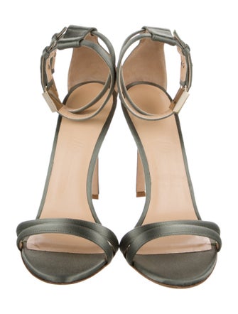 Brandon Maxwell Satin Sandals