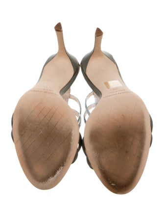 Brandon Maxwell Satin Sandals