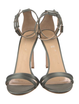 Brandon Maxwell Satin Sandals
