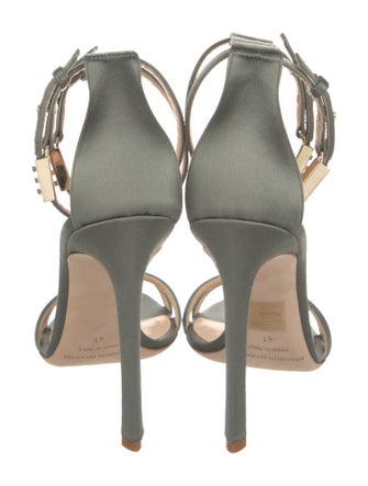 Brandon Maxwell Satin Sandals