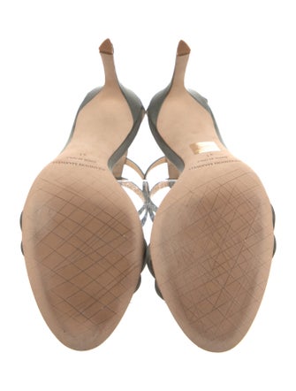 Brandon Maxwell Satin Sandals