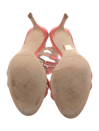 Brandon Maxwell Satin Sandals