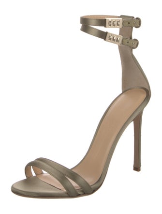 Brandon Maxwell Satin Sandals