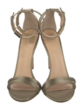 Brandon Maxwell Satin Sandals