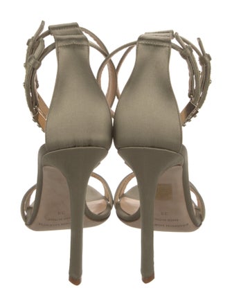 Brandon Maxwell Satin Sandals