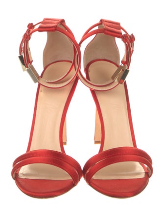 Brandon Maxwell Satin Sandals
