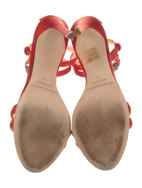 Brandon Maxwell Satin Sandals