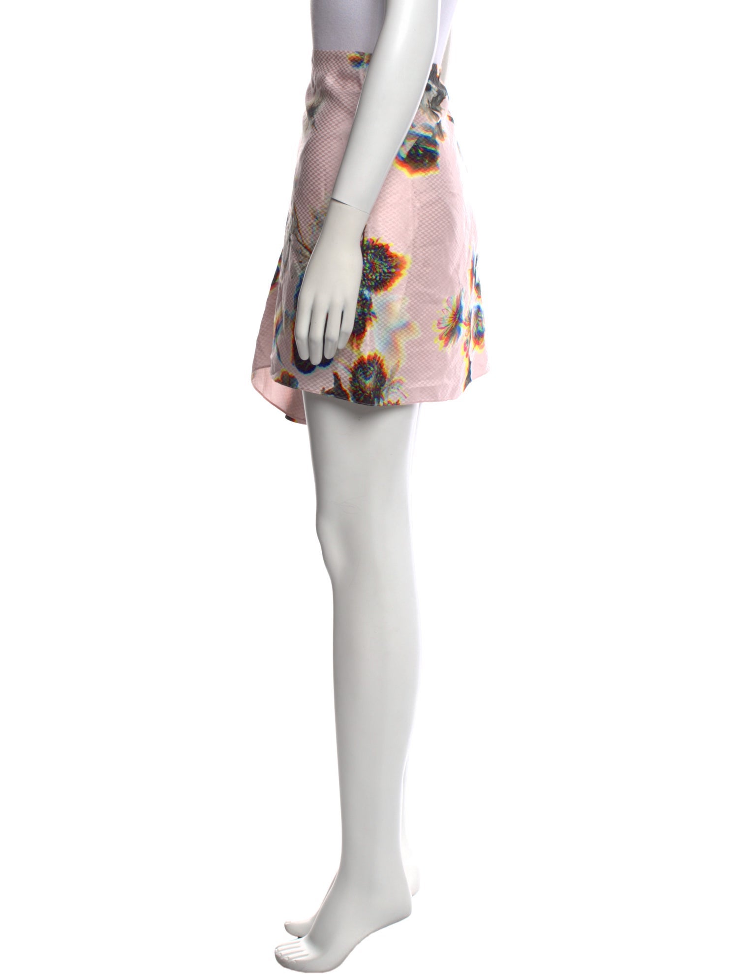 Brandon Maxwell Printed Mini Skirt w/ Tags