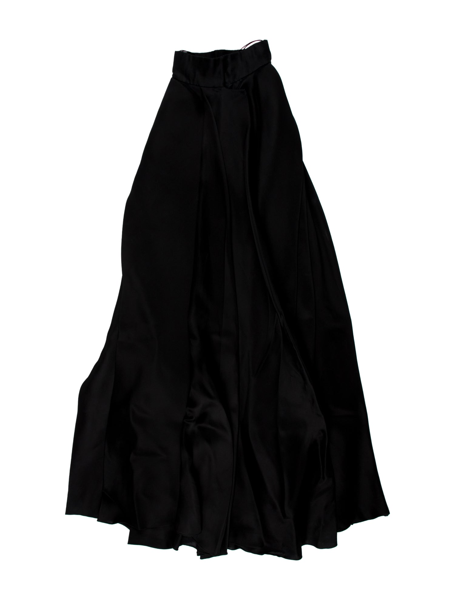 Brandon Maxwell Pleated Accents Long Skirt