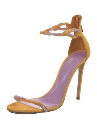 Brandon Maxwell Suede Sandals